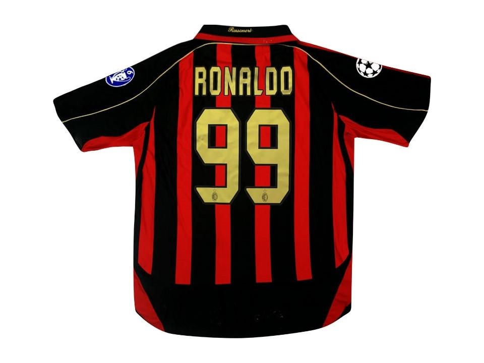 Ac Milan 2006 2007 Ronaldo 99 Ucl Domicile Football Maillot de football Maillot