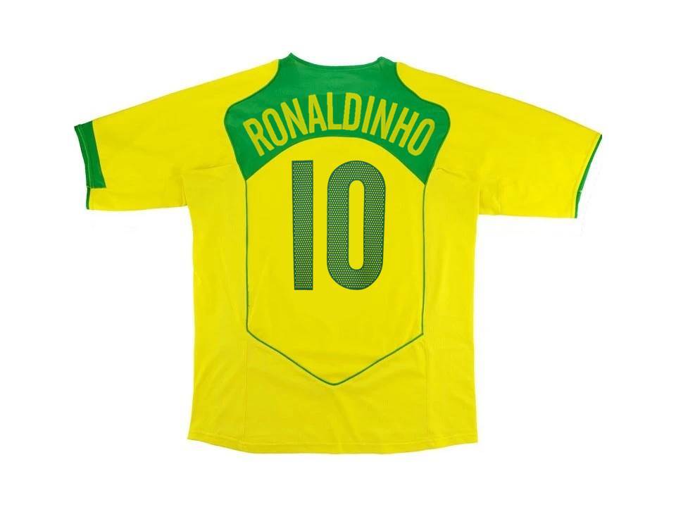 Brazil Brasil 2004 Ronaldinho 10 Domicile Maillot