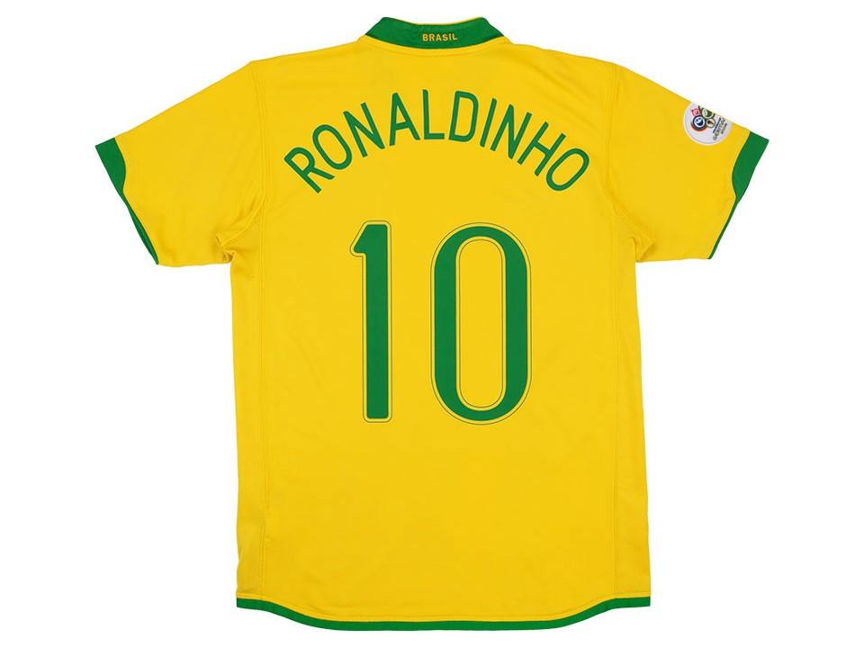 Brazil Brasil 2006 Ronaldinho 10 Domicile Maillot