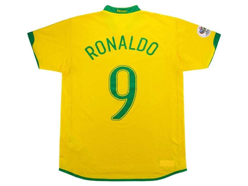 Brazil Brasil 2006 Ronaldo 9 Domicile Maillot