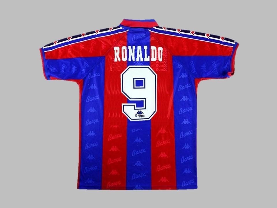 Fc Barcelona 1996 1997 Ronaldo 9 Domicile Maillot