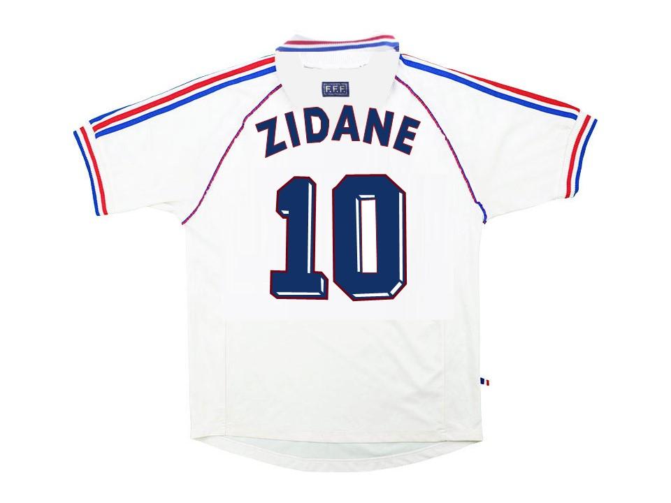 France 1998 World Cup Zidane 10 Exterieur Maillot
