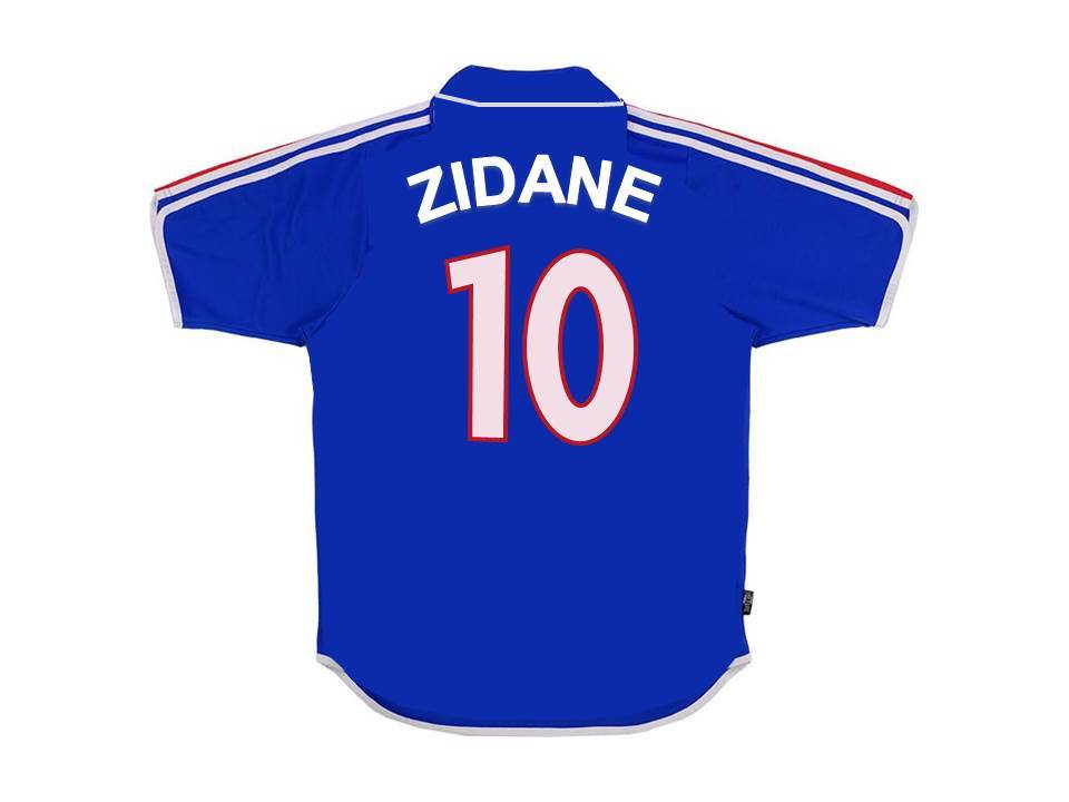 France 2000 2002 Zidane 10 Domicile Maillot