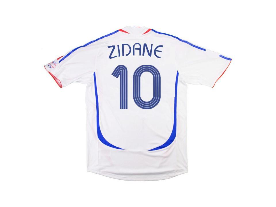 France 2006 World Cup Zidane 10 Exterieur Maillot