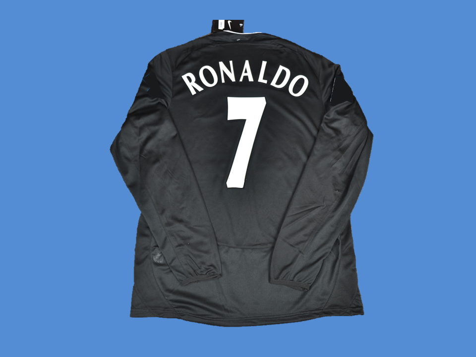 Manchester United 2003 2005 Ronaldo 7 Away Black Jersey