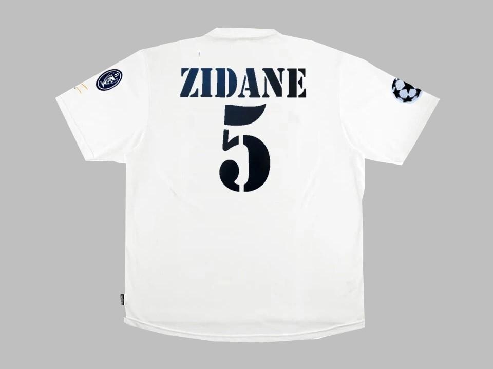 Real Madrid 2002 Zidane 5 Ucl Finale Domicile Maillot