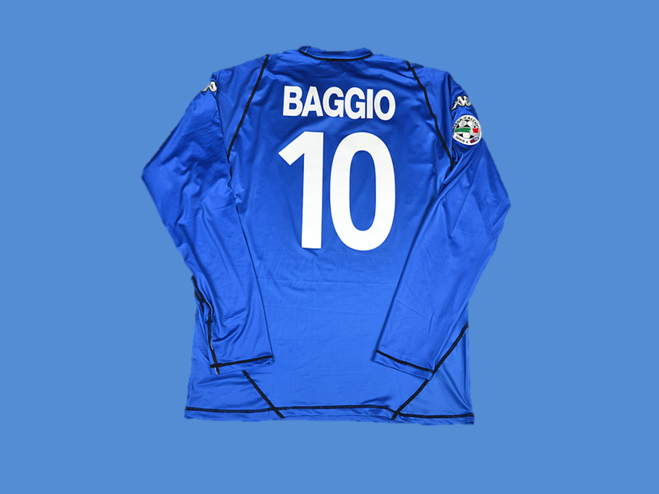 Brescia 2003 2004 Baggio 10 Exterieur Bleu  Maillot